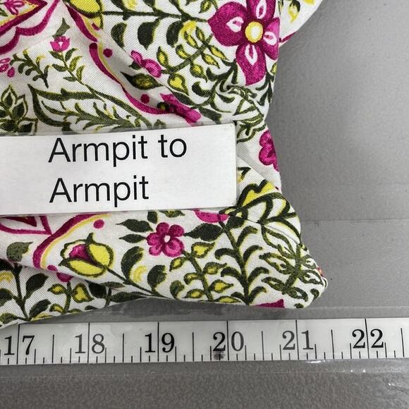 Torrid Dress Floral Keyhole Flowy White Pink Size 1X - Picture 15 of 15